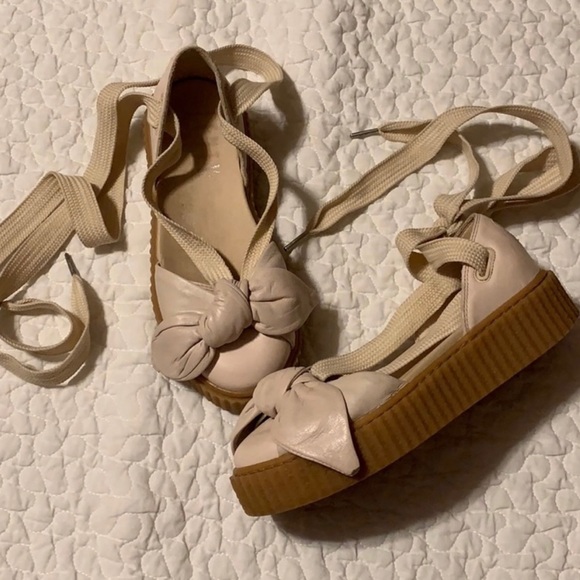 Fenti creepers with laces oatmeal color 6.5 - Picture 5 of 5